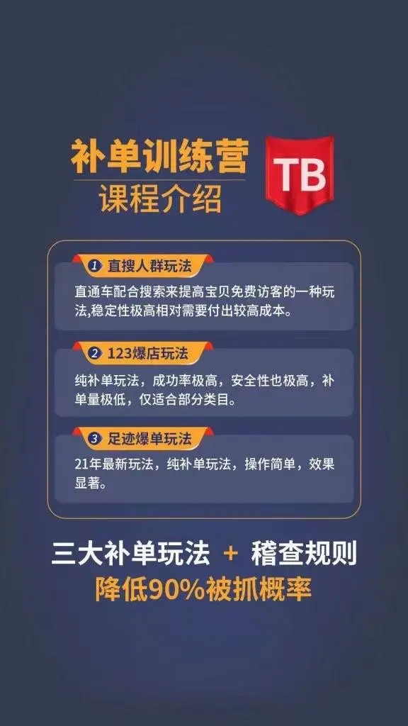 数据蛇淘宝2021最新三大补单玩法+稽查规则,降低90%被抓概率-开心分享网
