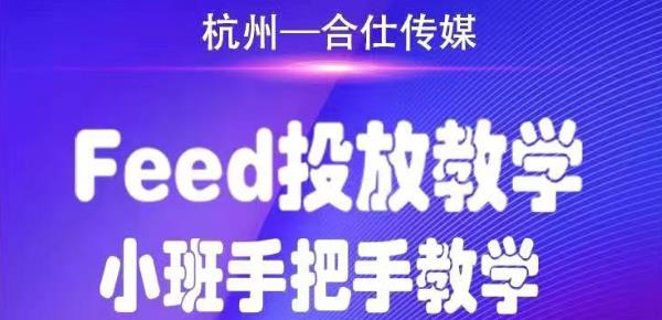 合仕传媒Feed投放教学,手把手教学,开车烧钱必须自己会-开心分享网