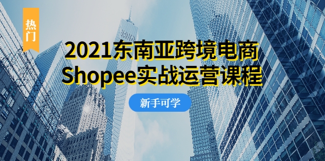 2021东南亚跨境电商Shopee实战运营课程，0基础、0经验、0投资的副业项目-开心分享网