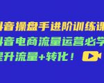 抖音操盘手进阶训练课：抖音电商流量运营必学，提升流量+转化