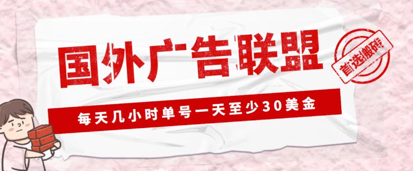 外面收费1980的最新国外LEAD广告联盟搬砖项目，单号一天至少30美金【详细玩法教程】-开心分享网
