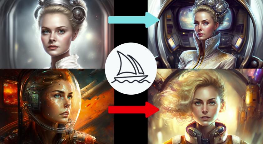 Midjourney V4实现连续性的人物创作：漫画，故事，动画操作教程参数设置-开心分享网