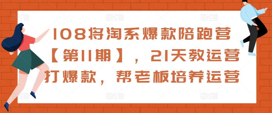 108将淘系爆款陪跑营【第11期】，21天教运营打爆款，帮老板培养运营-开心分享网