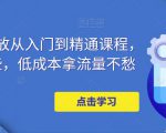 万相台投放从入门到精通课程,学会这些,低成本拿流量不愁-开心分享网