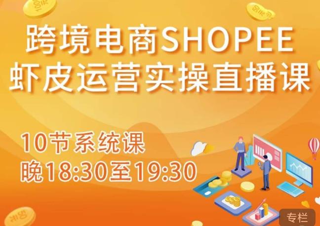 跨境电商Shopee虾皮运营实操直播课,从零开始学,入门到精通(10节系统课)-开心分享网