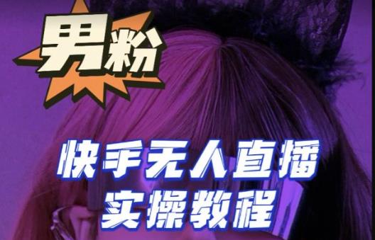 【男粉落地项目】零基础玩转男粉快手无人直播月入3w+,2023快手无人直播实操教程-开心分享网