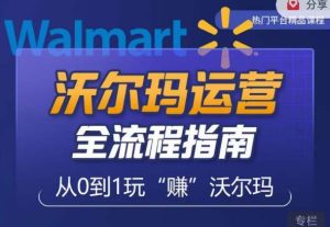 沃尔玛店铺前期运营从零到一最全指南,全面挖掘沃尔玛入门盲区,深度打造新手实操技巧-开心分享网