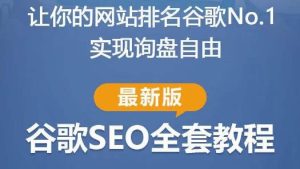 谷歌SEO实战教程：如何让你的网站在谷歌排名第一，内容从入门到高阶，适合个人及团队-开心分享网