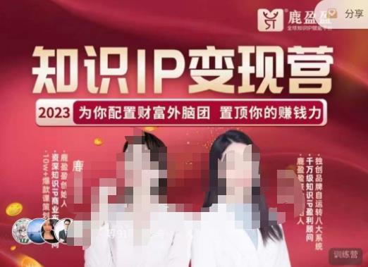 鹿盈盈-知识IP变现实操营，​普通人可复制的知识产品落地实操课，​带你打通知识IP变现底层逻辑-开心分享网