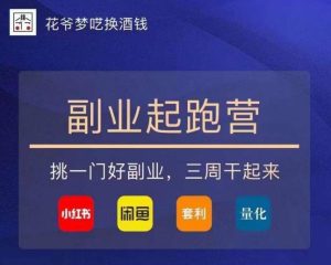 花爷-副业起跑营第2期，挑一门好副业，三周干起来（闲鱼｜小红书｜量化｜套利）-开心分享网