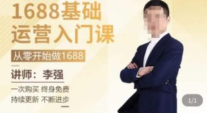 1688运营基础入门系统课,20课时带你系统性解析1688运营-开心分享网
