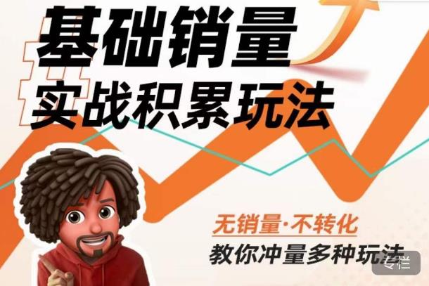 内功丨淘系基础销量实战积累玩法,无销量·不转化,教你冲量多种玩法-开心分享网