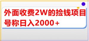 外面收费2w的直播买货捡钱项目,号称单场直播撸2000+【详细玩法教程】-开心分享网