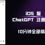 iOS版ChatGPT注册教程，快人一步用上ChatGPT