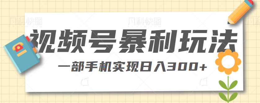 视频号私域带货暴利玩法，简单粗暴，一部手机实现日入300+