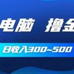 手机和电脑都可以撸金的项目，日收入300~500【揭秘】