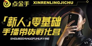 2023点金手·新人零基础手播带货孵化营:账号运营篇+主播话术篇+数据流量篇等-开心分享网