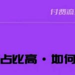 波波-付费占比高，如何优化？只讲方法，不说废话，高效解决问题