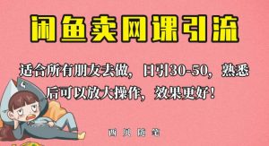 外面这份课卖698，闲鱼卖网课引流创业粉，新手也可日引50+流量【揭秘】-开心分享网