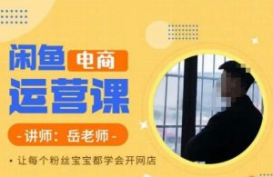 岳老师·闲鱼电商运营课,让每个粉丝宝宝都学会开网店-开心分享网