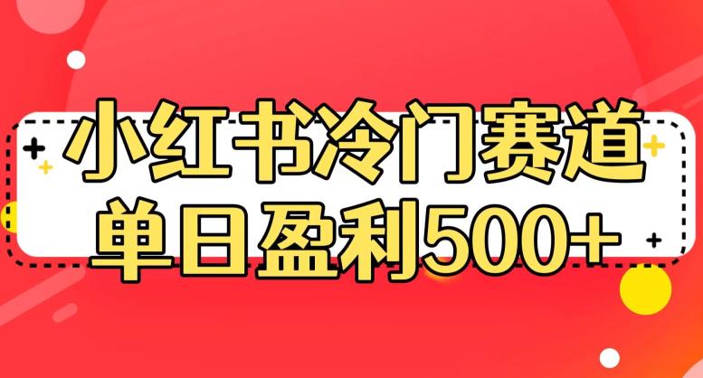 小红书冷门赛道,单日盈利500+【揭秘】-开心分享网