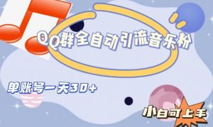 QQ群全自动引流音乐粉，单账号一天轻松引流30+-开心分享网