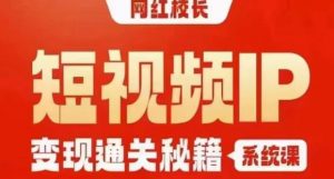 网红校长短视频IP变现通关秘籍｜系统课，产品篇，短视频篇，商业篇，私域篇，直播篇-开心分享网