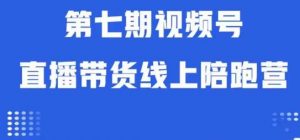 视频号直播带货线上陪跑营第七期:算法解析+起号逻辑+实操运营-开心分享网