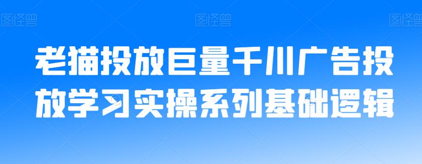 老猫投放巨量千川广告投放学习实操系列基础逻辑-开心分享网