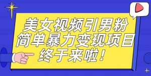 价值3980的男粉暴力引流变现项目,一部手机简单操作,新手小白轻松上手,每日收益500+【揭秘】-开心分享网