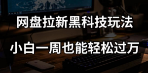 网盘拉新黑科技玩法,小白一周也能轻松过万【全套视频教程+黑科技】【揭秘】-开心分享网
