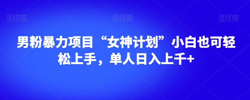 男粉暴力项目“女神计划”小白也可轻松上手,单人日入上千+【揭秘】-开心分享网