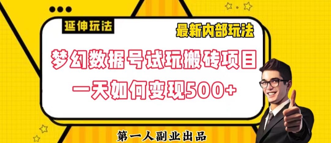数据号回归玩法游戏试玩搬砖项目再创日入500+【揭秘】-开心分享网