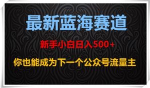最新蓝海赛道,新手小白日入500+,你也能成为下一个公众号流量主【揭秘】-开心分享网