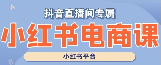 小红书电商高级运营课程,实操教学+案例分析-开心分享网