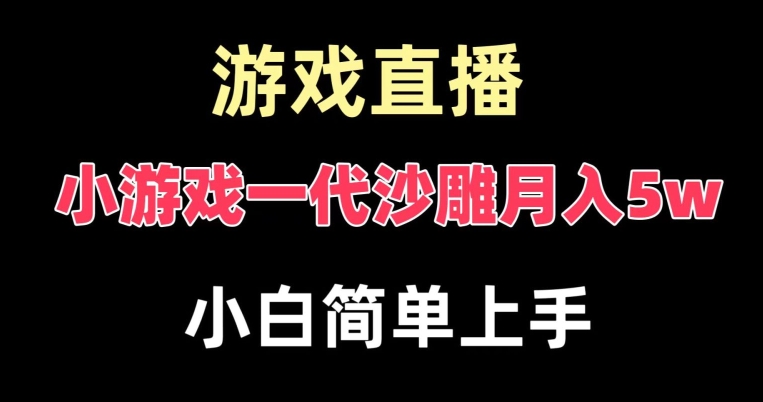 玩小游戏一代沙雕月入5w,爆裂变现,快速拿结果,高级保姆式教学【揭秘】-开心分享网