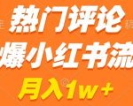 热门评论引爆小红书流量，作品制作简单，商单接到手软【揭秘】