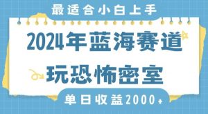 2024年蓝海赛道玩恐怖密室日入2000+,无需露脸,不要担心不会玩游戏,小白直接上手,保姆式教学【揭秘】-开心分享网
