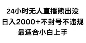 快手24小时无人直播熊出没,不封直播间,不违规,日入2000+,最适合小白上手,保姆式教学【揭秘】-开心分享网