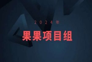 2024年果果项目组项目合集-果果最新项目-开心分享网
