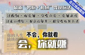 2024,“男粉+私域”还是最耐造、最赚、最轻松、最愉快的变现方式【揭秘】-开心分享网