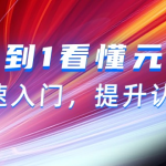 看懂元宇宙，快速入门从0到1，提升认知（15节视频课）