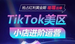 TikTok Shop美区小店进阶运营,抢占红利黄金期 嘎嘎出单-开心分享网