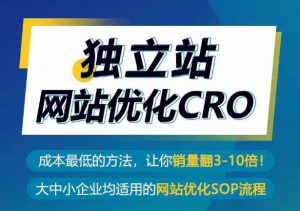 独立站网站优化CRO,成本最低的方法,让你销量翻3-10倍-开心分享网