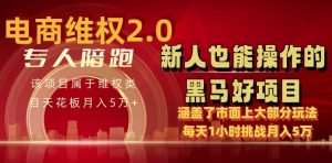 电商维权 4.0 如何做到月入 5 万+每天 1 小时新人也能快速上手【仅揭秘】-开心分享网