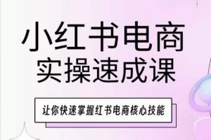 小红书电商实操速成课,让你快速掌握红书电商核心技能-开心分享网