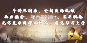 手游三国杀最新蓝海玩法，简单粗暴，无需复杂的操作和技术，看完即可上手【揭秘】-开心分享网