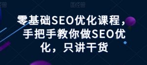 零基础SEO优化课程，手把手教你做SEO优化，只讲干货-开心分享网