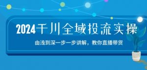 2024千川全域投流精品实操:由谈到深一步一步讲解,教你直播带货-15节-开心分享网