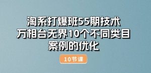淘系打爆班55期技术:万相台无界10个不同类目案例的优化(10节)-开心分享网